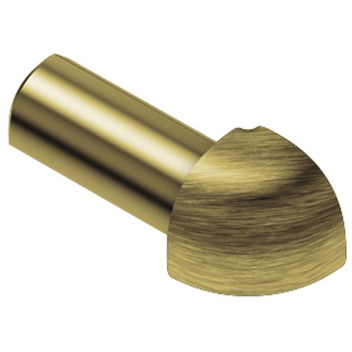 Schlüter-RONDEC-AMGB vonk. roh k ukonč. l. "C", hliník elox mosadz kartáč, v: 8 mm, 1 ks