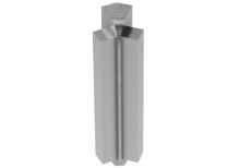 Schlüter-RONDEC-STEP vnútorný roh 135 st., hliník elox chróm kartáč, v: 10 mm, 1 ks