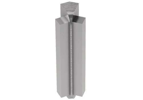 Schlüter-RONDEC-STEP vnútorný roh 135 st., hliník elox chróm kartáč, v: 10 mm, 1 ks