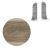 AP28 koncovka Ľ+P pre soklovú lištu NGF56, PVC dub Wellington, 56 mm, 1 pár