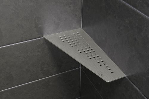 Schlüter-SHELF-E-S3 polica do sprchy, grafitovo čierna mat, 154x295 mm, 1 ks, Square
