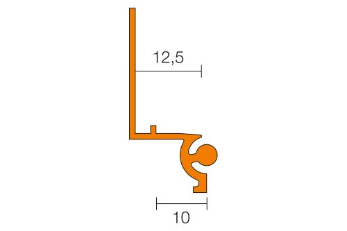 Schlüter-DILEX-ABTO objektová dilatačná lišta, hliník prírodný, v: 12,5 mm, d: 2,5 m