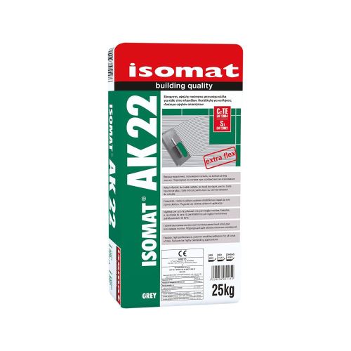 ISOMAT AK 22 Flexibilné polymérové lepidlo C2 TE S1, sivá, 25 kg