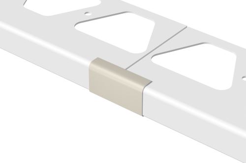 Schlüter-BARA-RW spojka k balkónovej lište, hliník komaxit sivá metalíza, v: 25 mm, 1 ks