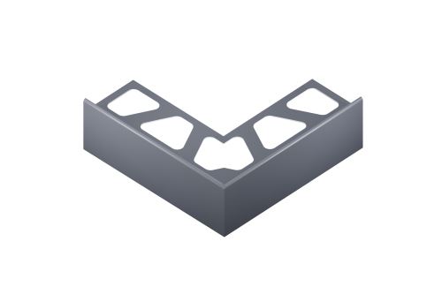 Schlüter-BARA-RTC vonk. roh 90 st., hliník kom. sivá metalíza, v: 20 mm, v2: 100 mm, 1 ks