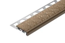 Schlüter-TREP-V42 schodová lišta, hliník komaxit svetlo béžová, v: 11 mm, d: 1 m