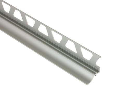 Schlüter-DILEX-AHKA žliabková lišta, hliník elox chróm kartáč, v: 8 mm, d: 2,5 m