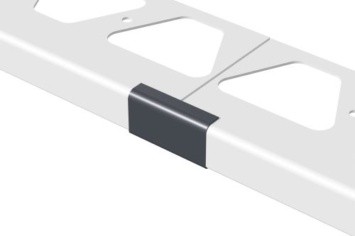 Schlüter-BARA-RW spojka k balkónovej lište, hliník komaxit sivá metalíza, v: 25 mm, 1 ks