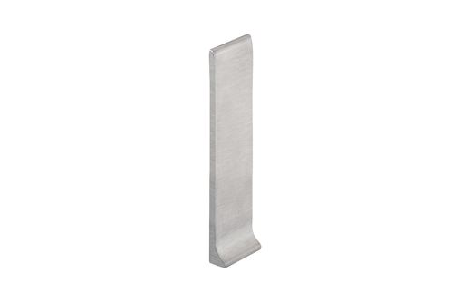 Schlüter-DESIGNBASE-SL-EB koncovka k soklovej l., nerez kartáč V2A, v: 110 mm, 1 ks, pravá