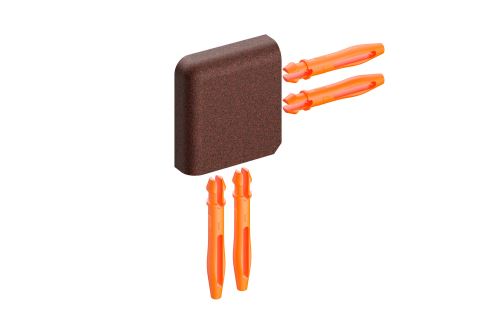 Schlüter-JOLLY-TS vonk. roh k ukonč. l. "L", hliník kom. hrdzavo hnedá, v: 12,5 mm, 1 ks