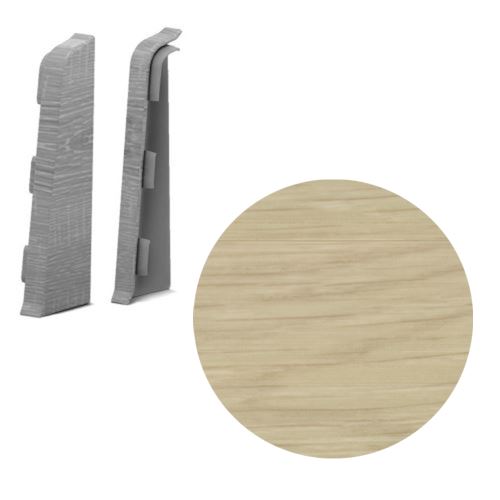 AP28/1 koncovka Ľ+P pre soklovú lištu SG75, PVC