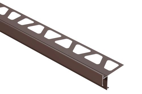 Schlüter-BARA-RAKEG balkónová lišta, hliník komaxit sivá metalíza, v: 10 mm, d: 2,5 m