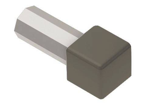 Schlüter-QUADEC-AC vonk. roh k ukonč. lište "Q", hliník kom. kremenná sivá, v: 6 mm, 1 ks