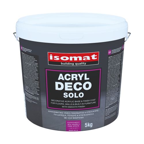 ISOMAT ACRYL DECO SOLO Akrylový dekoratívny základný a vrchný náter, biely, 5 kg