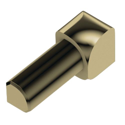 Schlüter-RONDEC-AMG vnút. roh k ukonč. l. "C", hliník elox mosadz lesk, v: 12,5 mm, 1 ks