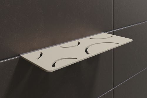 Schlüter-SHELF-W-S1 polica do sprchy, sivá, 300x115 mm, 1 ks, Wave