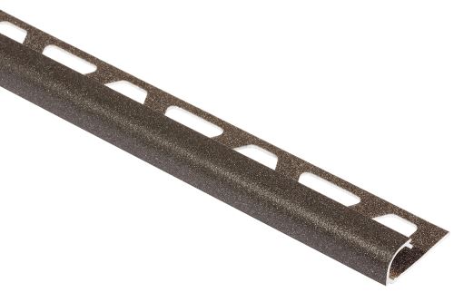 Schlüter-RONDEC-TS ukonč. lišta "C", hliník komaxit svetlý antracit, v: 8 mm, d: 2,5 m