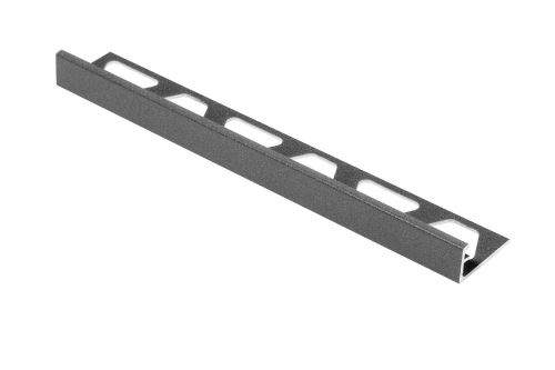 Schlüter-SCHIENE-TS ukonč. lišta "L", hliník komaxit strukt. sivá, v: 12,5 mm, d: 2,5 m