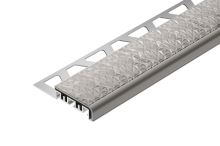 Schlüter-TREP-V42 schodová lišta, hliník komaxit kamenná sivá, v: 11 mm, d: 1 m Schlüter-TREP-V42 schodová lišta, hliník komaxit kamenná sivá, v: 11 mm, d: 1 m