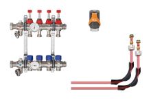Schlüter-BEKOTEC-THERM-AS-HB pripoj. sada s pohonmi EAHB, 4 okruhy, trubka 12 mm, 1 ks