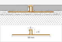 Schlüter-DILEX-BWS dilatačná lišta, PVC grafitovo čierna, v: 11 mm, d: 2,5 m (2)