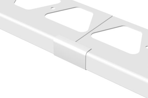 Schlüter-BARA-RW spojka k balkónovej lište, hliník komaxit sivá metalíza, v: 25 mm, 1 ks