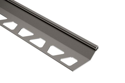 Schlüter-FINEC-SQ-TS ukonč. lišta "Q", hliník komaxit kamenná sivá, v: 11 mm, d: 2,5 m