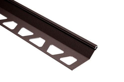 Schlüter-FINEC-SQ-TS ukončovacia lišta "Q", hliník komaxit bronzová, v: 11 mm, d: 2,5 m