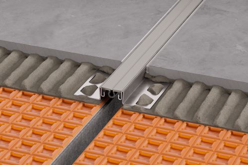Schlüter-DILEX-EKSBT obj. dilat. lišta, škár. sivá V2A, v: 14 mm, š: 30 mm, d: 2,5 m