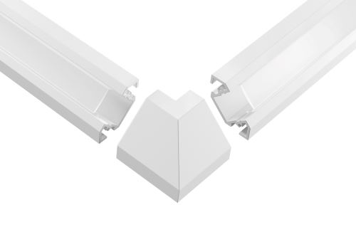 Schlüter-LIPROTEC-LLE vonkajší roh k LED profilu, brilantná biela mat, v: 16 mm, 1 ks