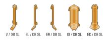 Schlüter-DESIGNBASE-SL koncovka, hliník elox vzhľad nerez kartáč, v: 60 mm, 1 ks, ľavá (1)