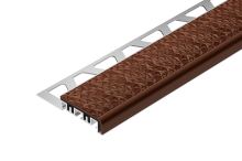 Schlüter-TREP-V42 schodová lišta, hliník komaxit orechovo hnedá, v: 11 mm, d: 1 m Schlüter-TREP-V42 schodová lišta, hliník komaxit orechovo hnedá, v: 11 mm, d: 1 m