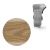 AP28 vnútorný roh pre soklovú lištu NGF56, PVC flexibilný dub antika, 56 mm, 1 ks
