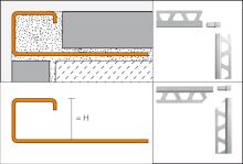 Schlüter-QUADEC-E vonkajší roh k ukončovacej lište "Q", nerez V2A, v: 14 mm, 1 ks (1)