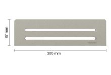 Schlüter-SHELF-N-S1 polica do sprchy, kamenná sivá, 300x87 mm, 1 ks, Wave (1)