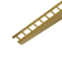 EX1/KP4 EXCELLENT spádová lišta ACARA, orientácia ľavá, nerez RAL1036 perleťová zlatá lesklá, 12,5 mm, 2 m