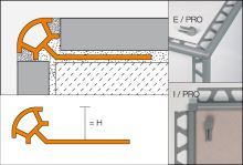 Schlüter-RONDEC-PRO vonkajší roh k ukončovacej lište "C", PVC sivá, v: 6 mm, 1 ks (1)