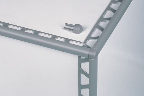 Schlüter-RONDEC-PRO vonkajší roh k ukončovacej lište "C", PVC karamelová, v: 8 mm, 1 ks