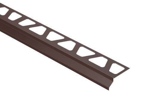 Schlüter-BARA-RKB balkónová lišta, hliník komaxit čiernohnedá, v: 3 mm, d: 2,5 m