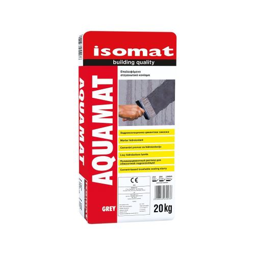 ISOMAT AQUAMAT Hydroizolačná suspenzia na báze cementu, sivá, 20 kg