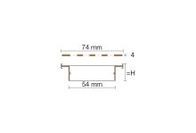 Schlüter-KERDI-LINE-E rámik žľabu, nerez kartáč V2A, v: 23 mm, d: 1 m (2)