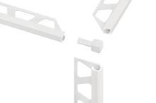 Schlüter-QUADEC-AC vonkajší roh, hliník komaxit brilantná biela mat, v: 11 mm, 1 ks, MBW (1)