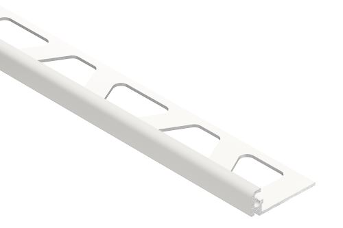 Schlüter-JOLLY-AC ukonč. lišta "L", hliník komaxit brilantná biela mat, v: 11 mm, d: 2,5 m
