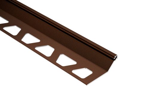 Schlüter-FINEC-SQ-TS ukonč. lišta "Q", hliník komaxit hrdzavo hnedá, v: 11 mm, d: 2,5 m