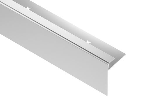 Schlüter-VINPRO-STEP-R schod. lišta pre vinyl, hliník elox chróm kartáč, v: 9 mm, d: 2,5 m