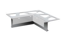 Schlüter-BARA-RAKE vnút. roh 90 st. k balk. lište, kom. sivá metalíza, v: 21 mm, 1 ks (4)