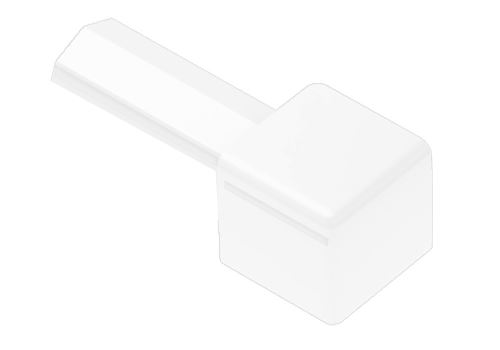 Schlüter-QUADEC-PQ vonkajší roh k ukončovacej lište "Q", PVC snehobiela, v: 10 mm, 1 ks