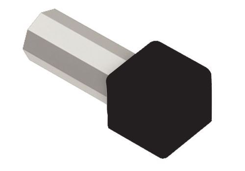 Schlüter-QUADEC-AC vonk. roh k ukonč. lište "Q", hliník kom. grafit. čierna, v: 6 mm, 1 ks