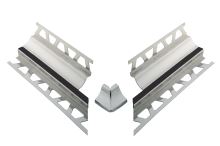 Schlüter-DILEX-HKS sada rohov, nerez grafit. čierna V2A, v: 18 mm, v2: 9 mm, 1 ks