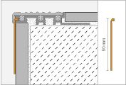 Schlüter-TREP-TAP krycia lišta, hliník elox, š: 50 mm, d: 2,5 m (3)